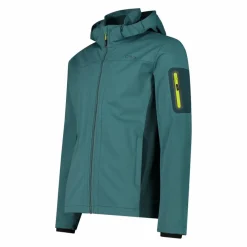 Giacca in Light Softshell con cappuccio staccabile da uomo