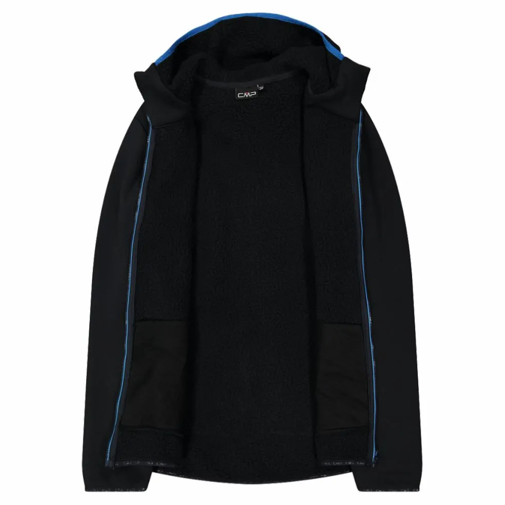 Giacca in pelliccetta Stretch Performance da uomo con cappuccio