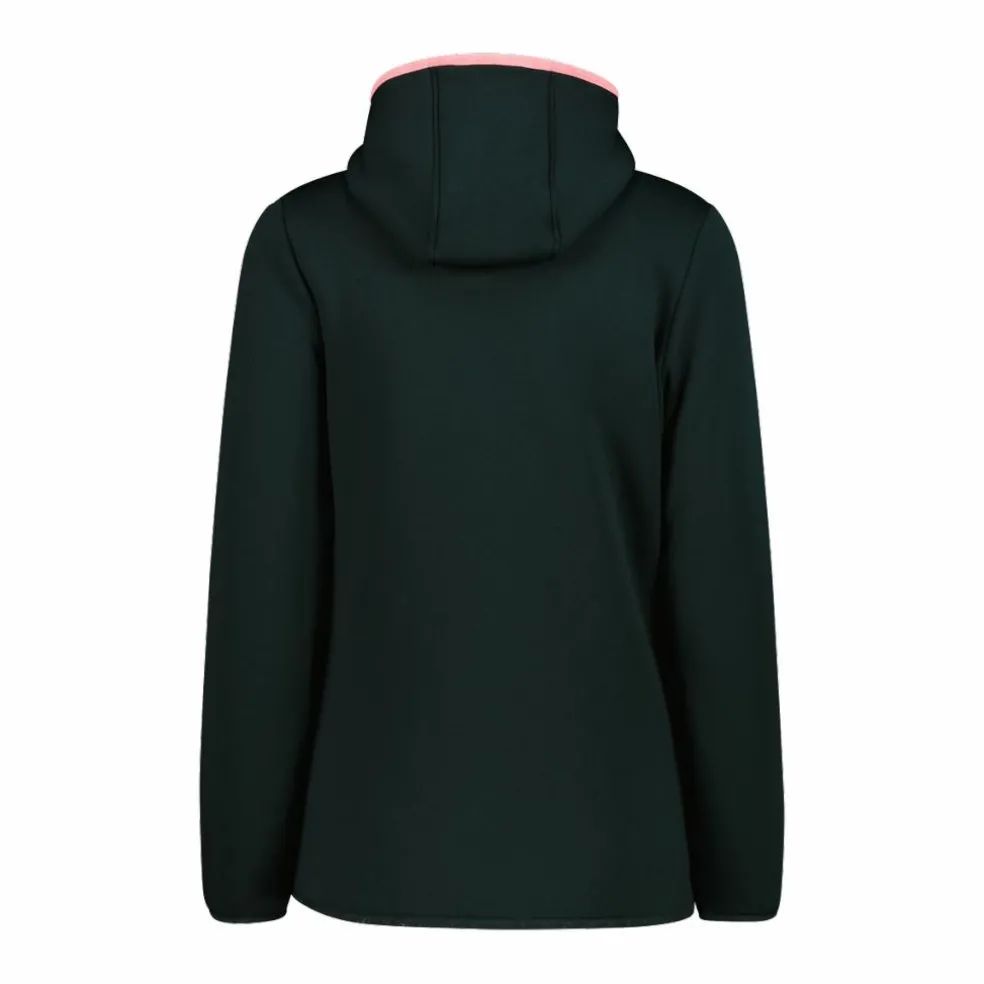 Giacca in pelliccetta Stretch Performance da donna con cappuccio