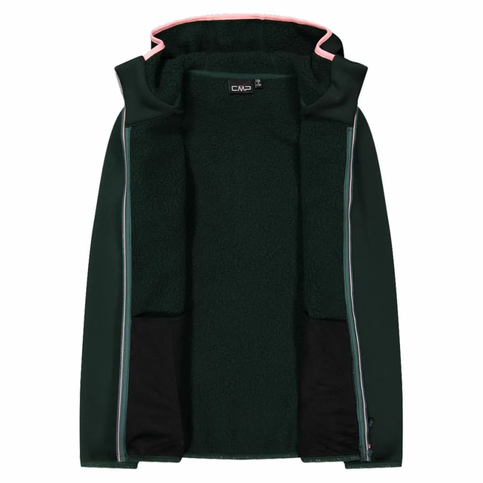 Giacca in pelliccetta Stretch Performance da donna con cappuccio