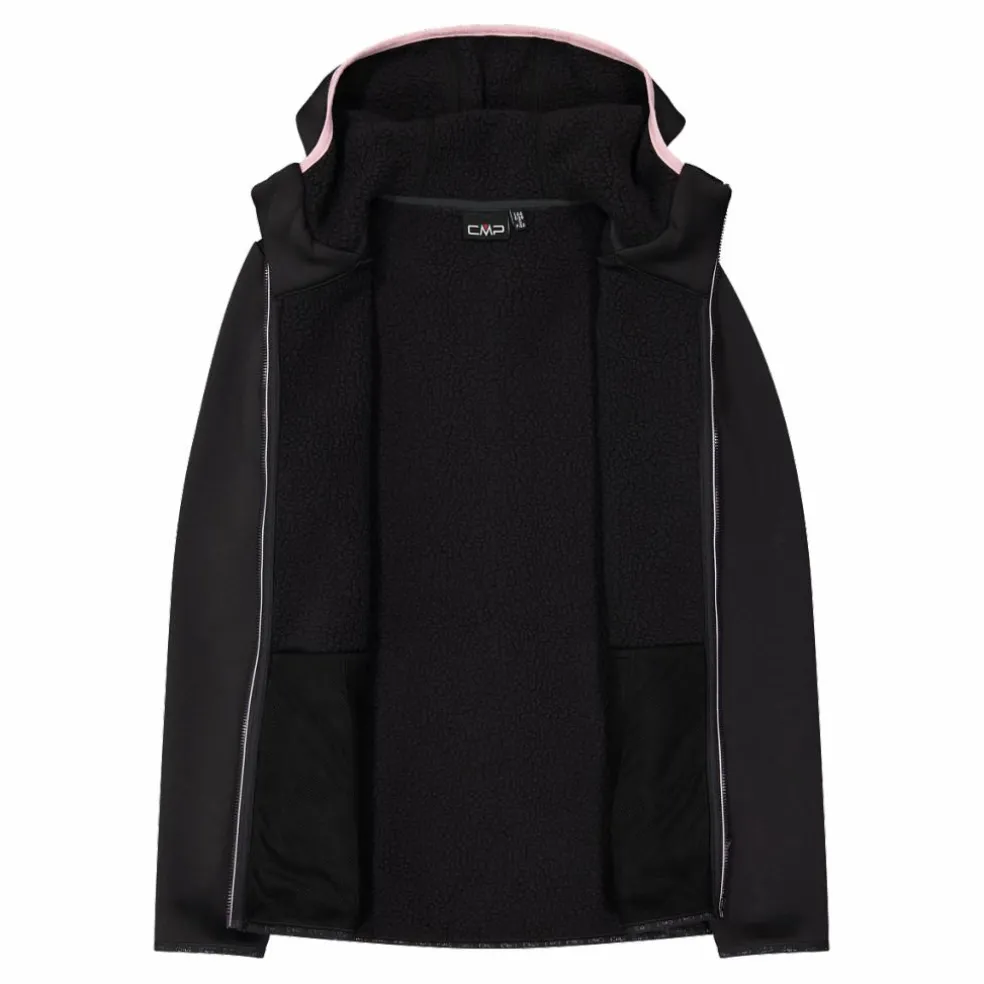 Giacca in pelliccetta Stretch Performance da donna con cappuccio