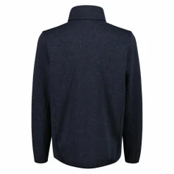 Giacca in pile con zip da uomo in knit tech