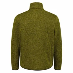 Giacca in pile con zip da uomo in knit tech