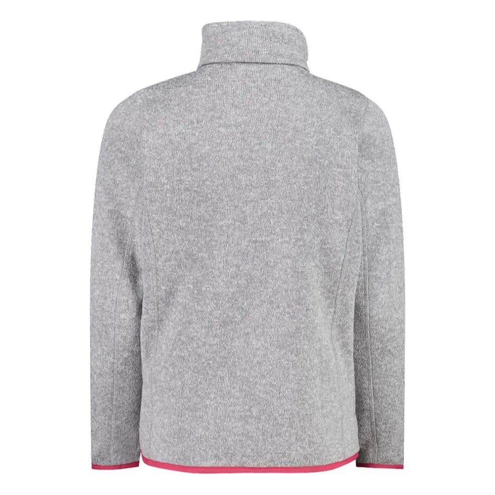 Giacca in pile da bambina in knit-tech