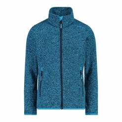 Giacca in pile da bambina in knit-tech