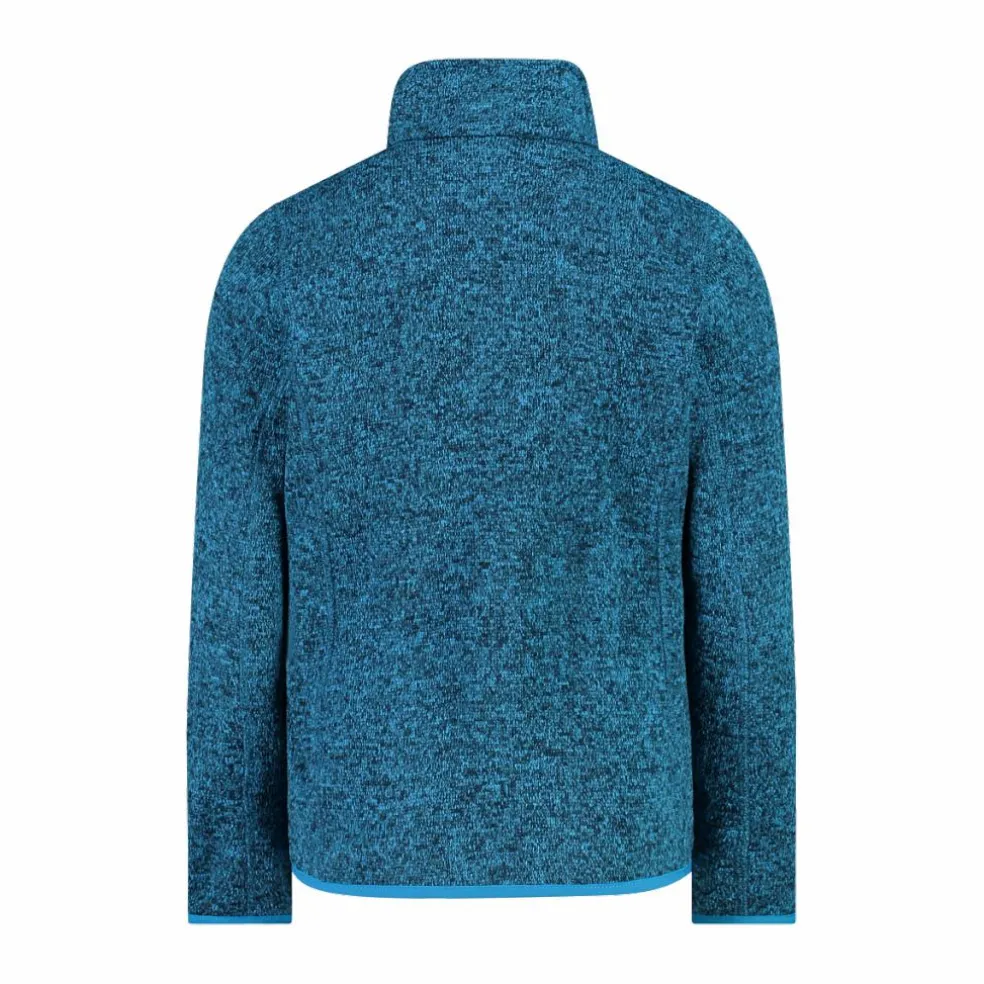 Giacca in pile da bambina in knit-tech