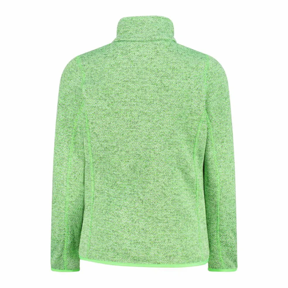 Giacca in pile da bambina in knit-tech