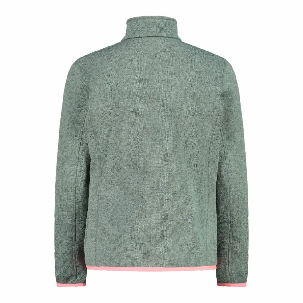 Giacca in pile da bambina in knit-tech