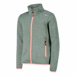 Giacca in pile da bambina in knit-tech