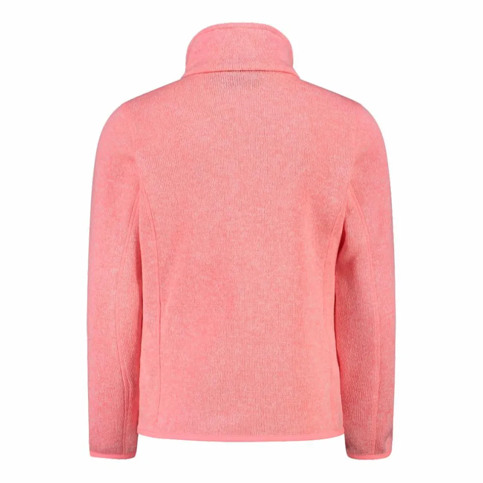 Giacca in pile da bambina in knit-tech