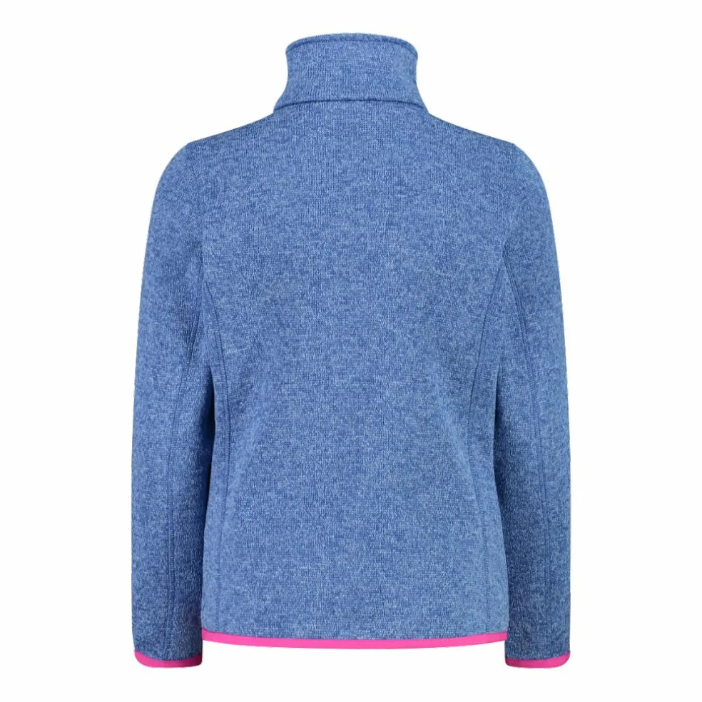Giacca in pile da bambina in knit-tech