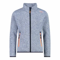 Giacca in pile da bambina in knit-tech
