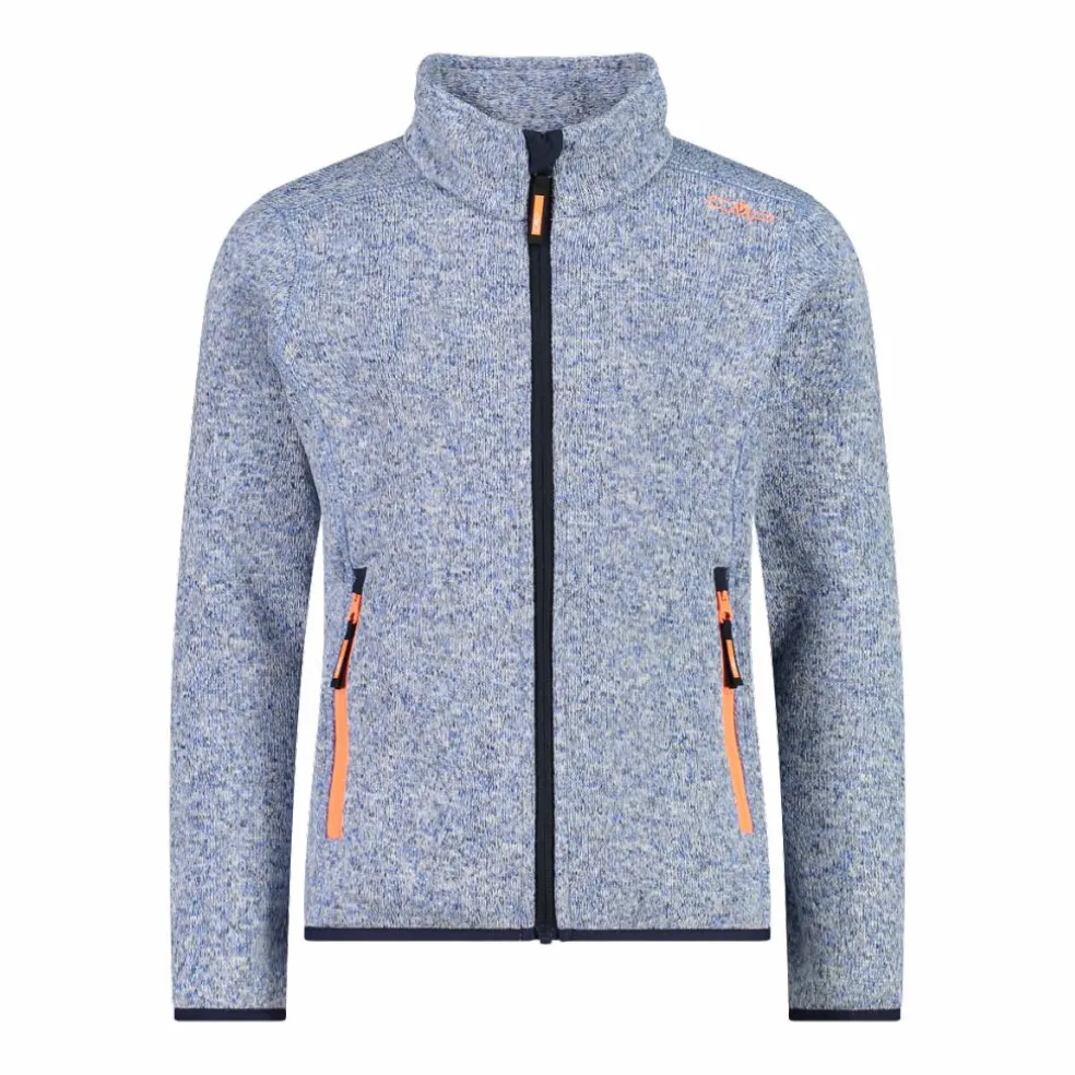 Giacca in pile da bambina in knit-tech