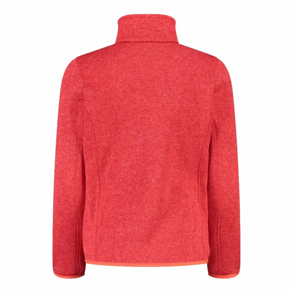 Giacca in pile da bambina in knit-tech