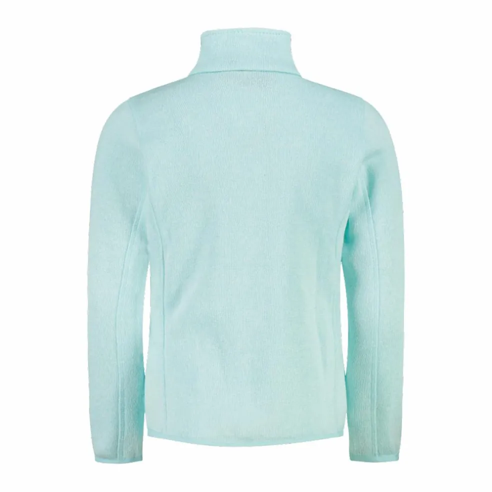 Giacca in pile da bambina in knit-tech