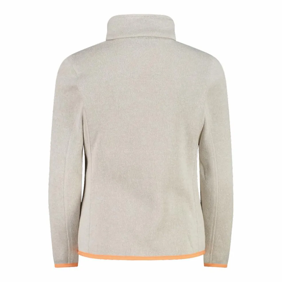 Giacca in pile da bambina in knit-tech