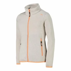 Giacca in pile da bambina in knit-tech