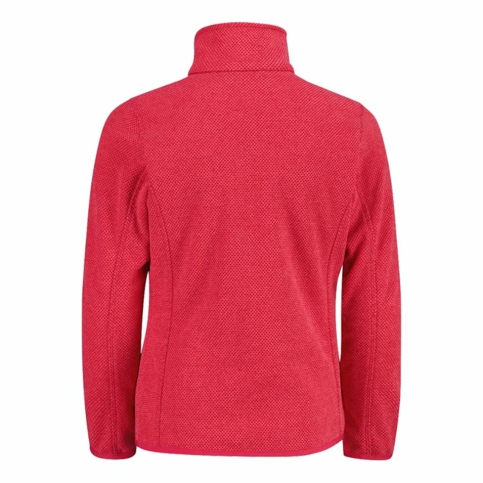 Giacca in pile da bambina in knit-tech