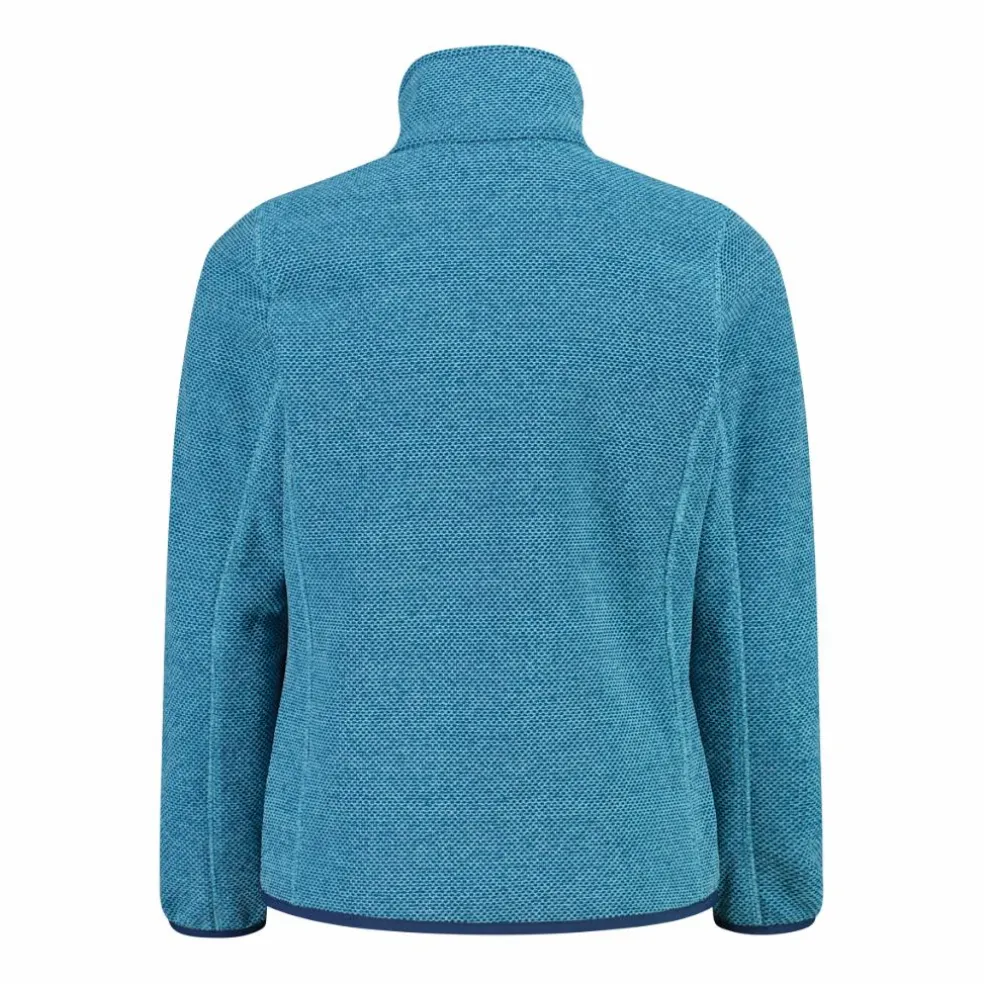 Giacca in pile da bambina in knit-tech