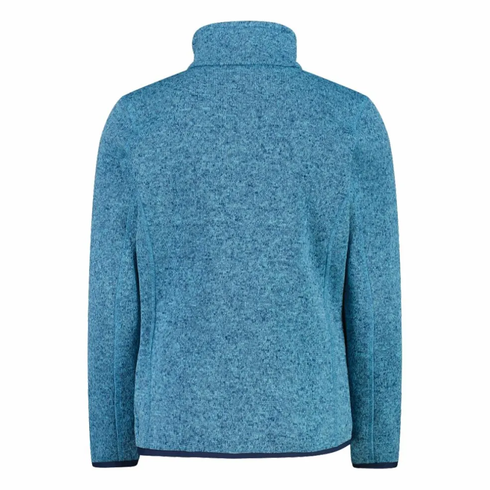 Giacca in pile da bambina in knit-tech