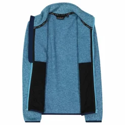 Giacca in pile da bambina in knit-tech