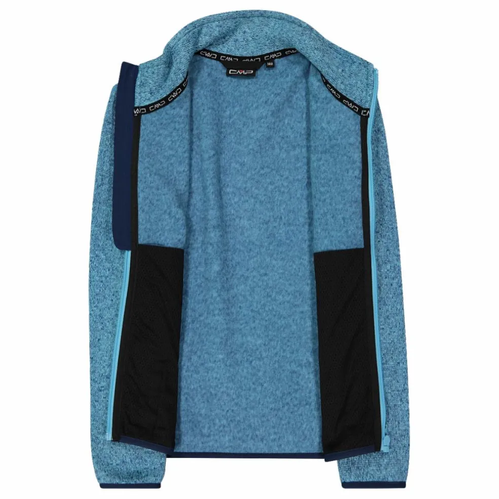 Giacca in pile da bambina in knit-tech