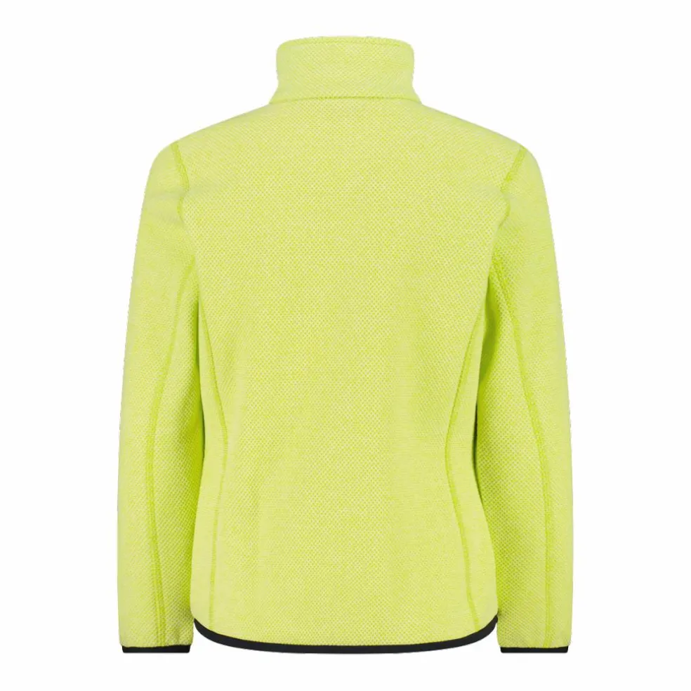 Giacca in pile da bambina in knit-tech