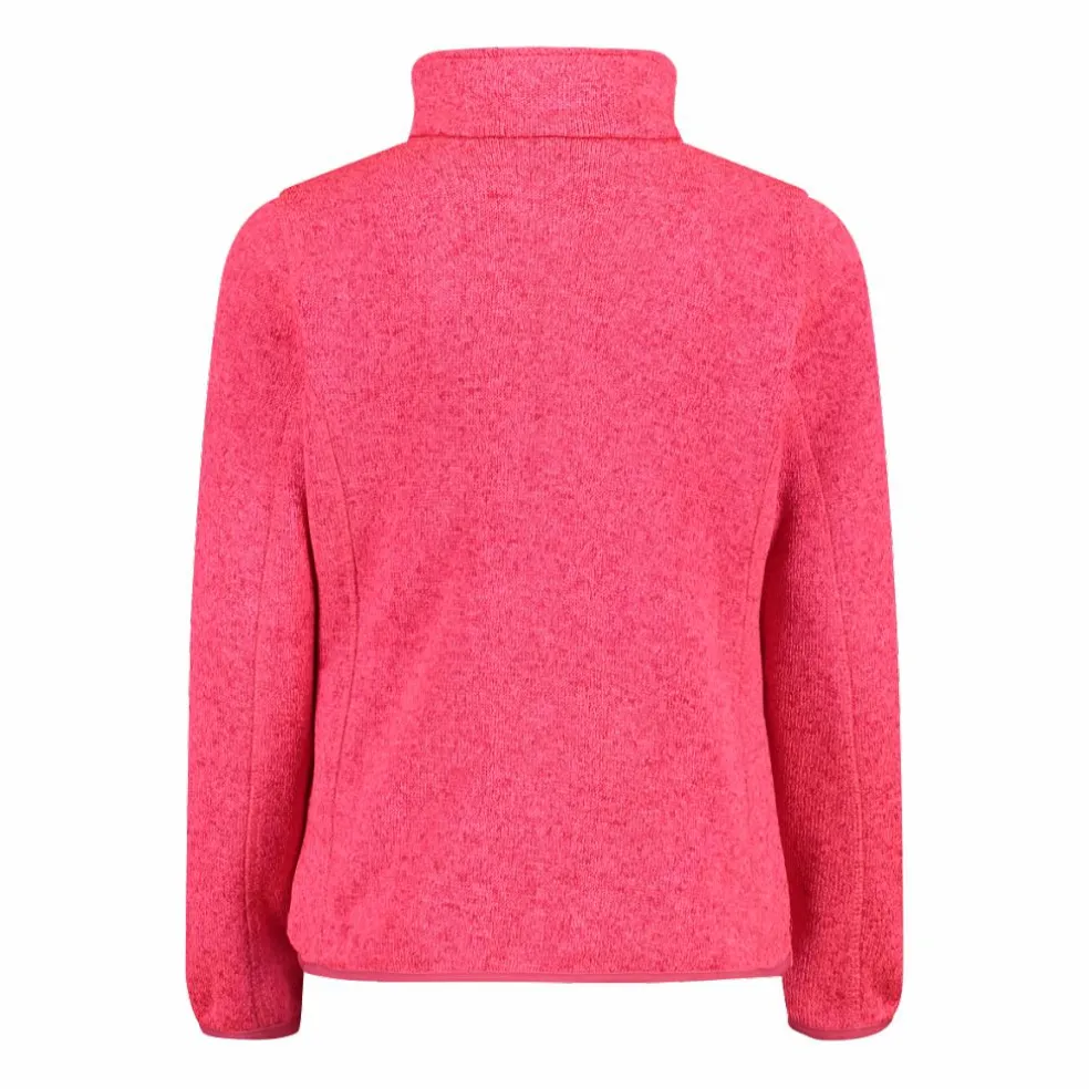 Giacca in pile da bambina in knit-tech