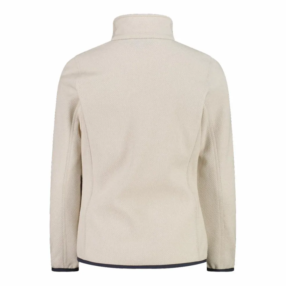 Giacca in pile da bambina in knit-tech