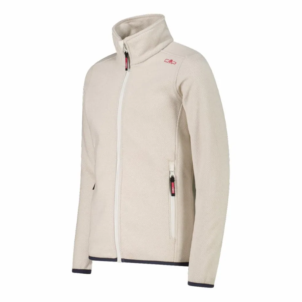 Giacca in pile da bambina in knit-tech