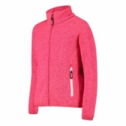 Giacca in pile da bambina in knit-tech