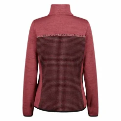 Giacca in pile da donna in knit tech stampata