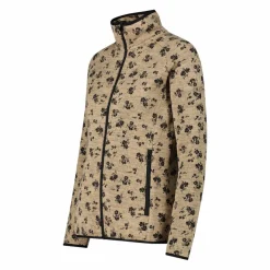 Giacca in pile da donna in knit tech stampata