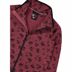 Giacca in pile da donna in knit tech stampata