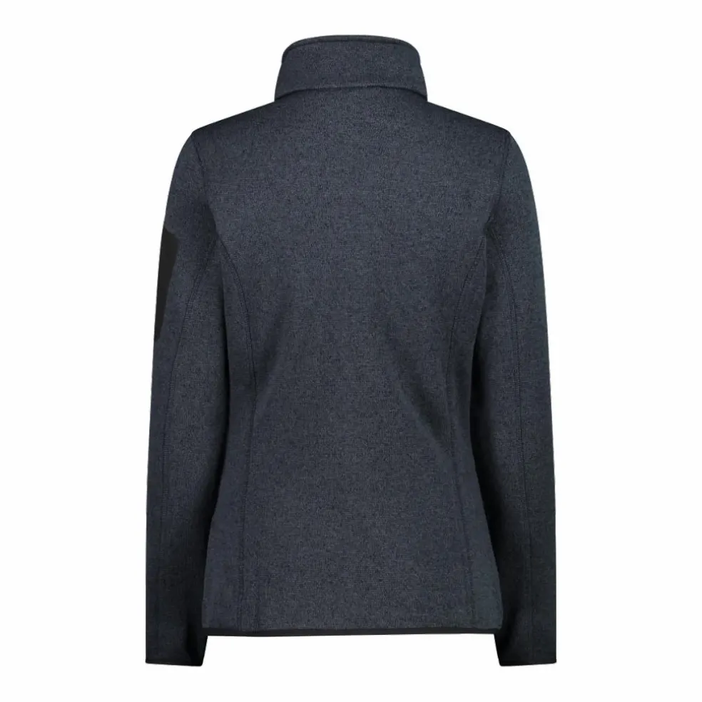 Giacca in pile da donna in Knit-Tech mèlange