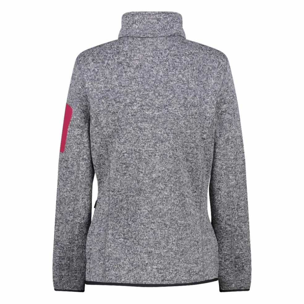 Giacca in pile da donna in Knit-Tech mèlange