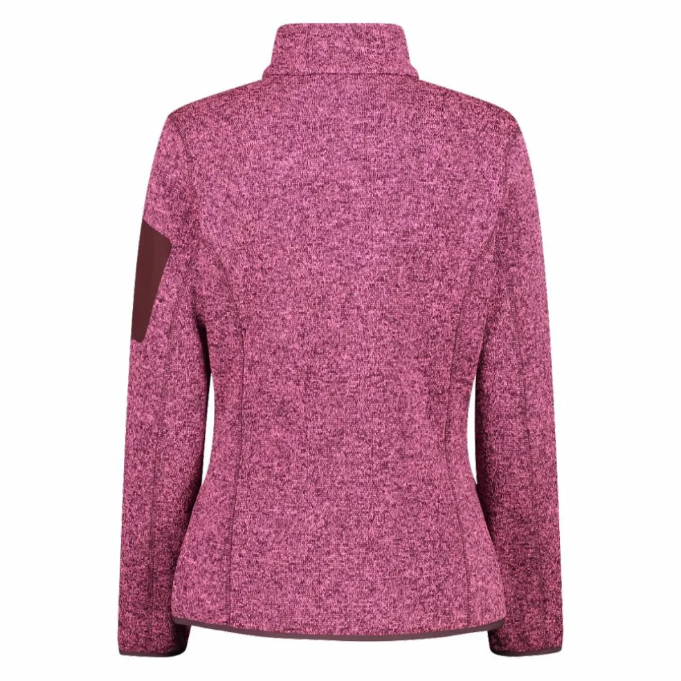 Giacca in pile da donna in Knit-Tech mèlange