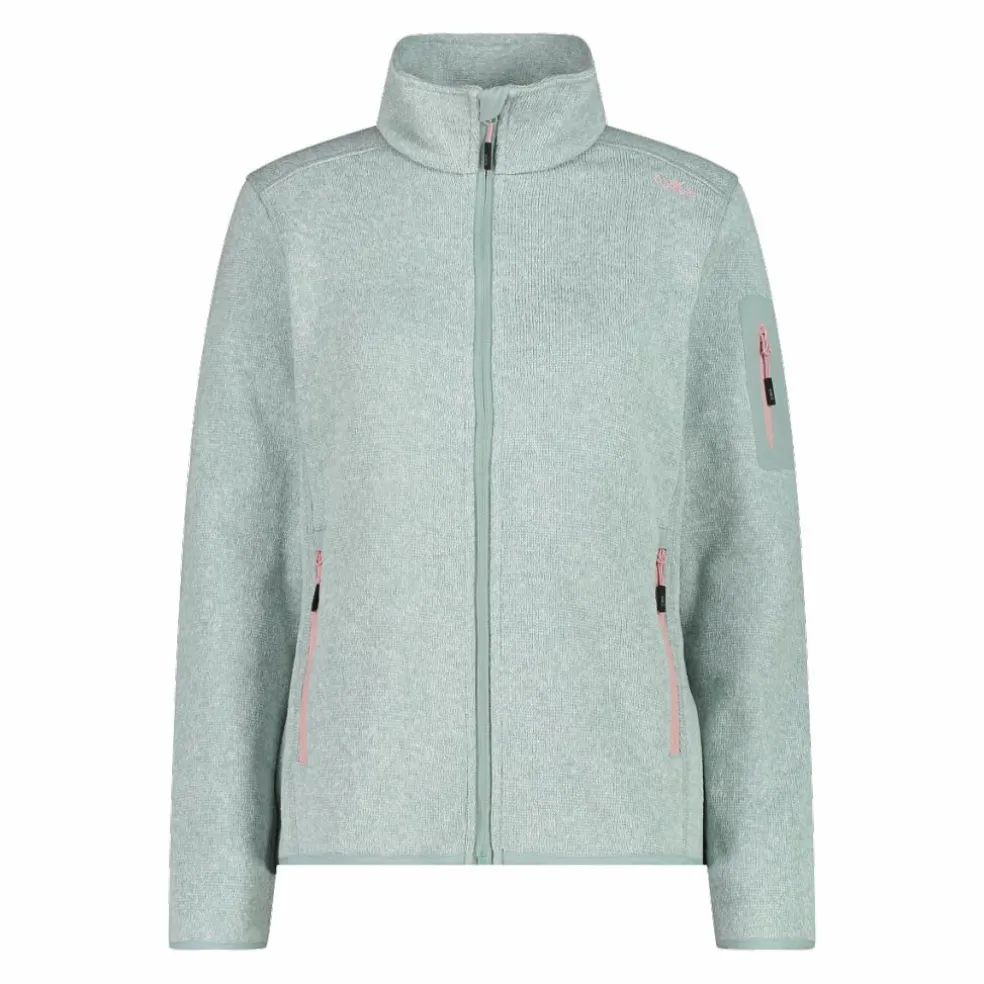 Giacca in pile da donna in Knit-Tech mèlange