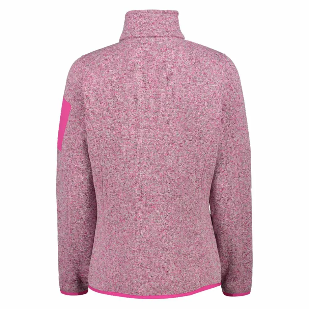 Giacca in pile da donna in Knit-Tech mèlange