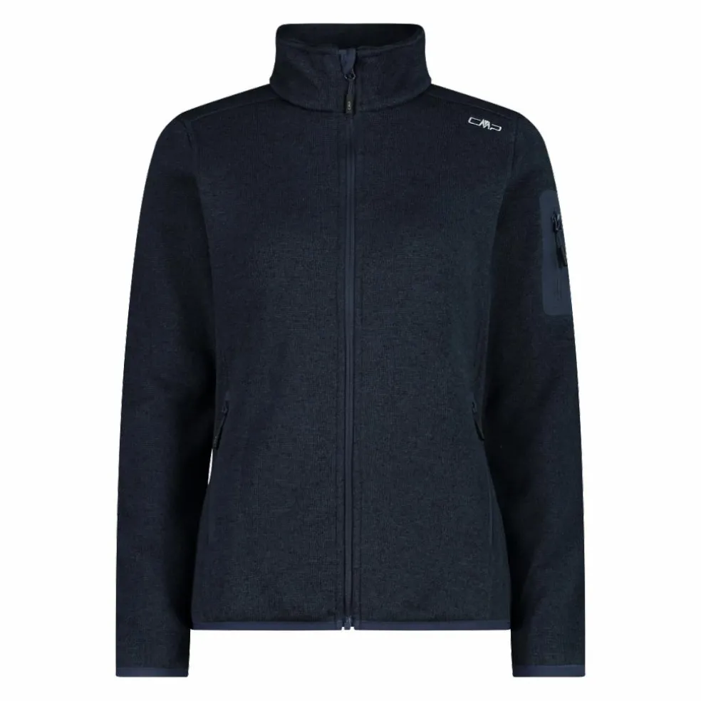Giacca in pile da donna in Knit-Tech mèlange