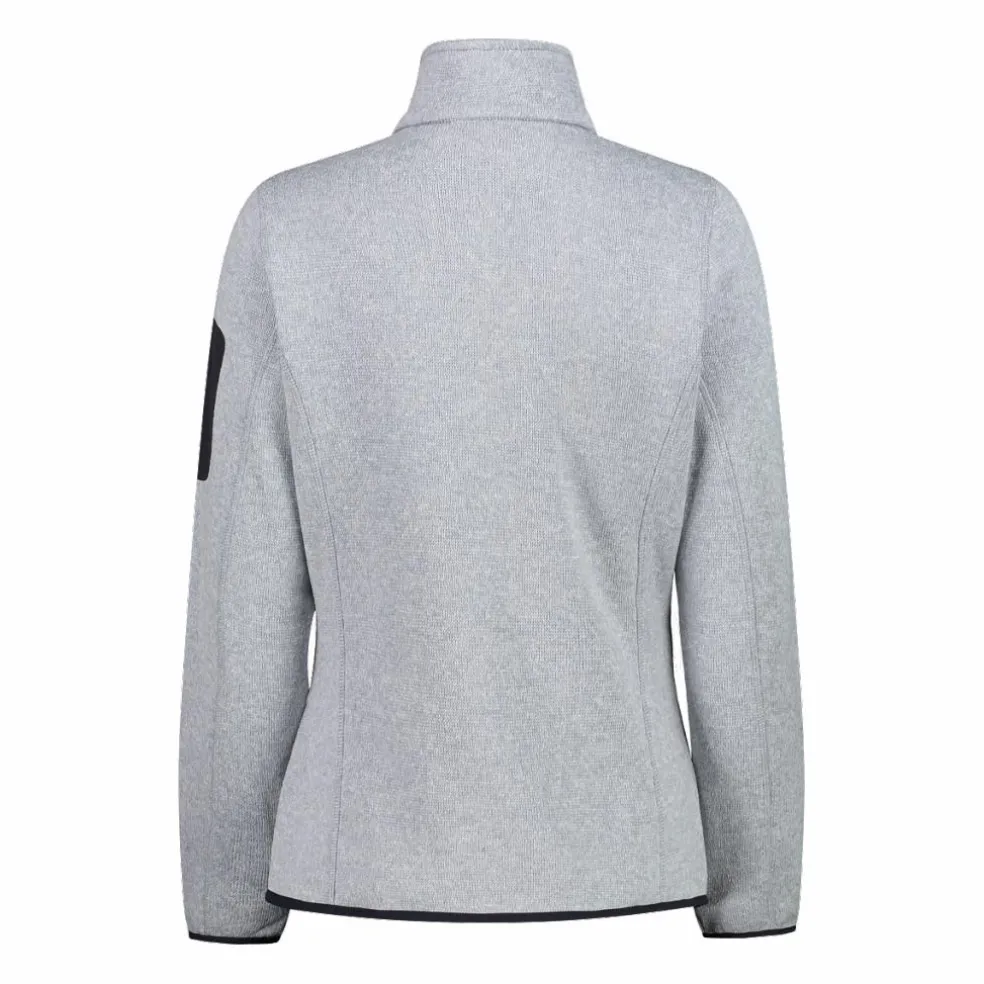 Giacca in pile da donna in Knit-Tech mèlange