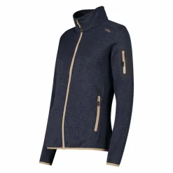 Giacca in pile da donna in Knit-Tech mèlange