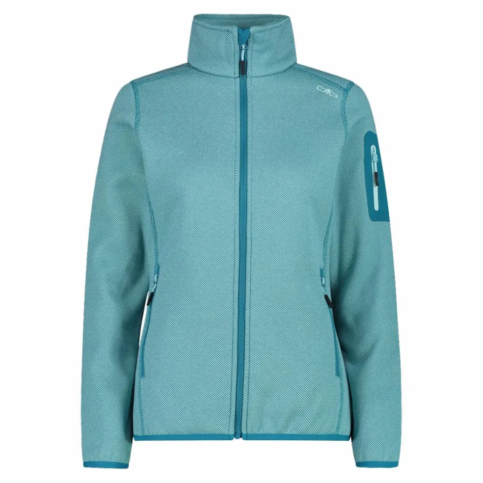 Giacca in pile da donna in Knit-Tech mèlange