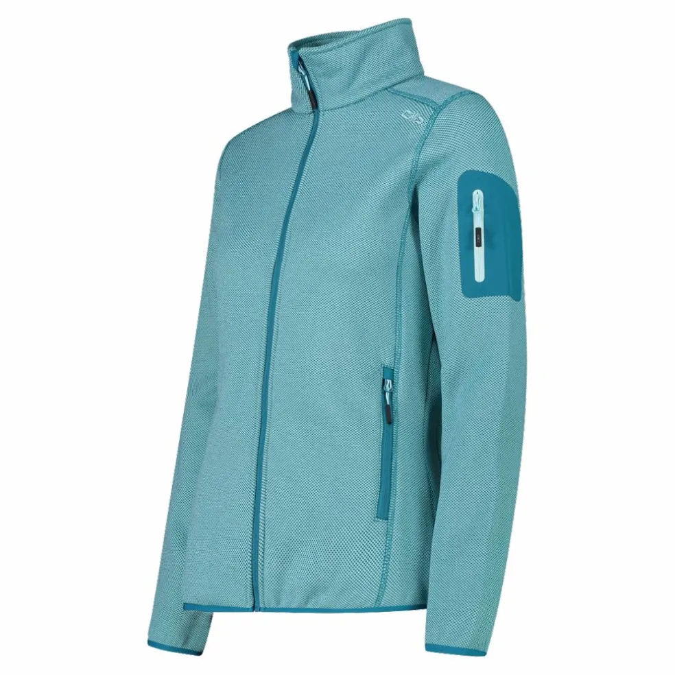 Giacca in pile da donna in Knit-Tech mèlange