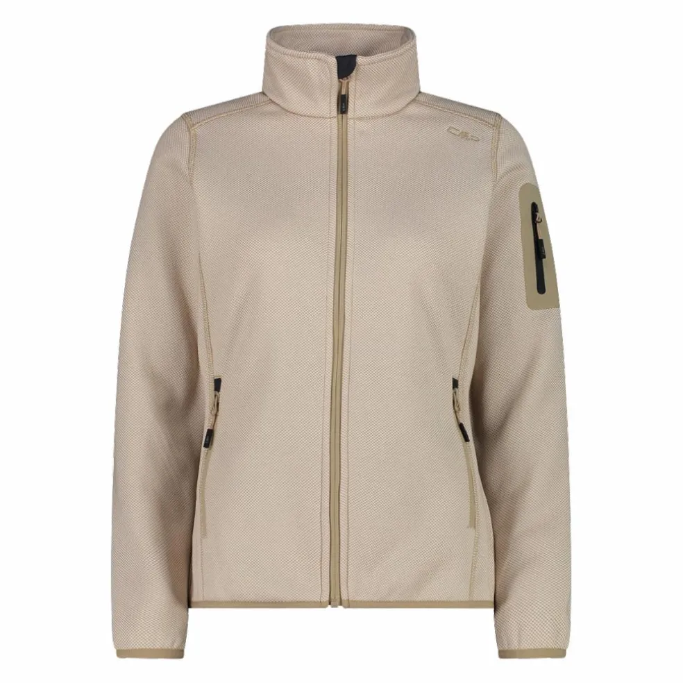 Giacca in pile da donna in Knit-Tech mèlange