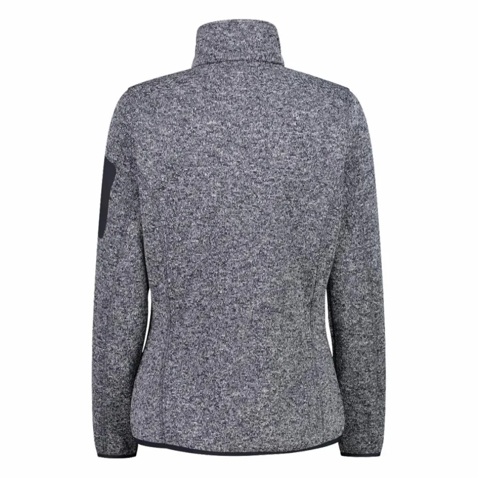Giacca in pile da donna in Knit-Tech mèlange