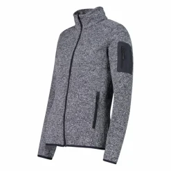 Giacca in pile da donna in Knit-Tech mèlange
