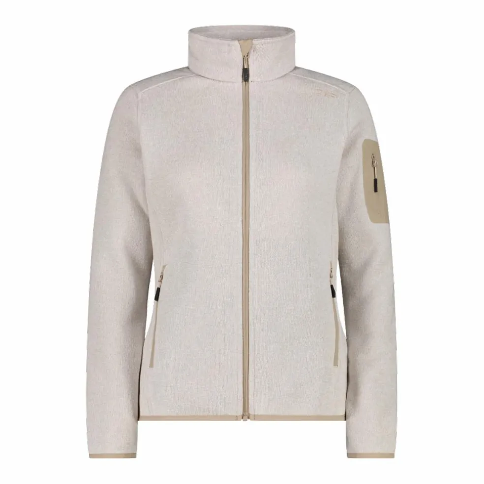 Giacca in pile da donna in Knit-Tech mèlange