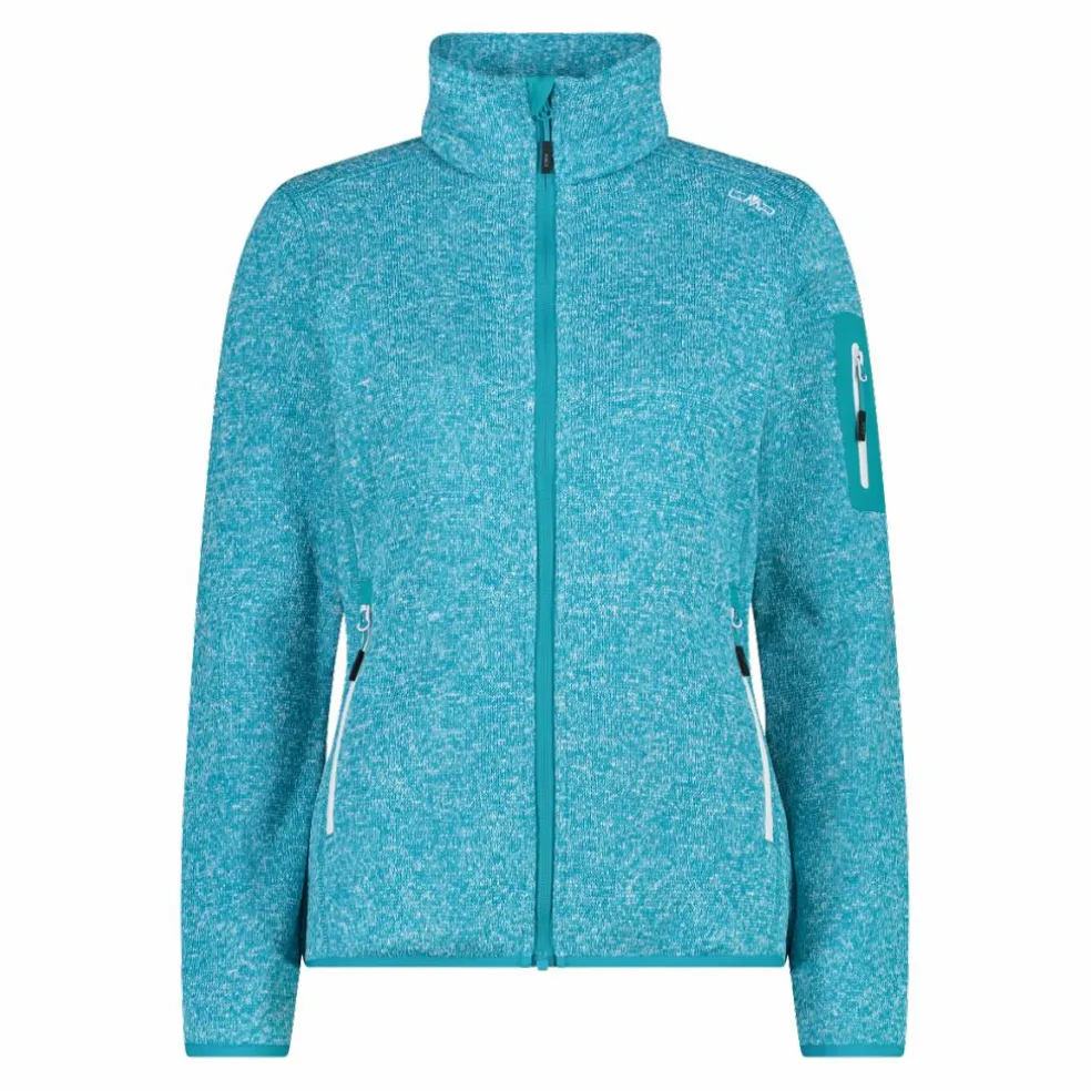 Giacca in pile da donna in Knit-Tech mèlange