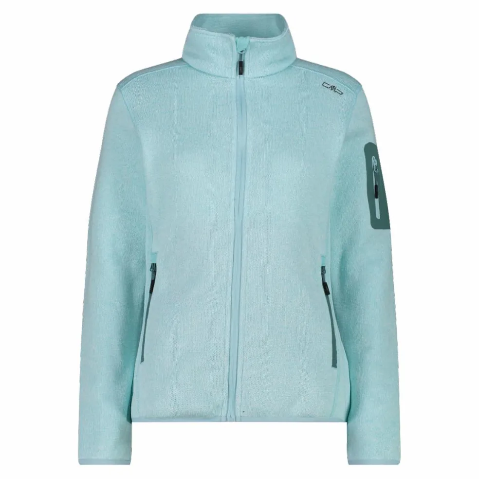 Giacca in pile da donna in Knit-Tech mèlange